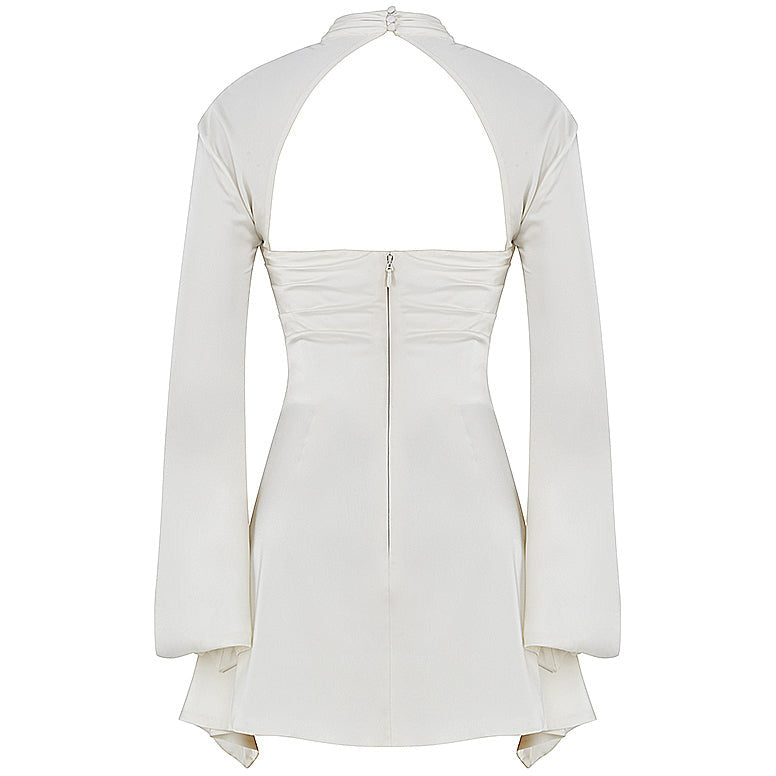 The Toira ivory draped corset dress