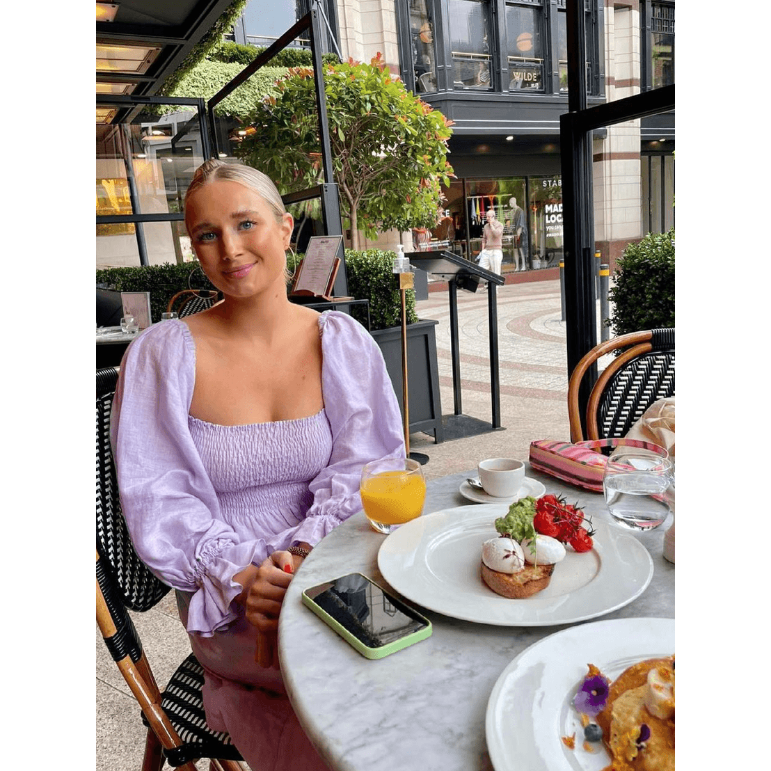 Sleeper Atlanta Dress Lilac - greens are good for you