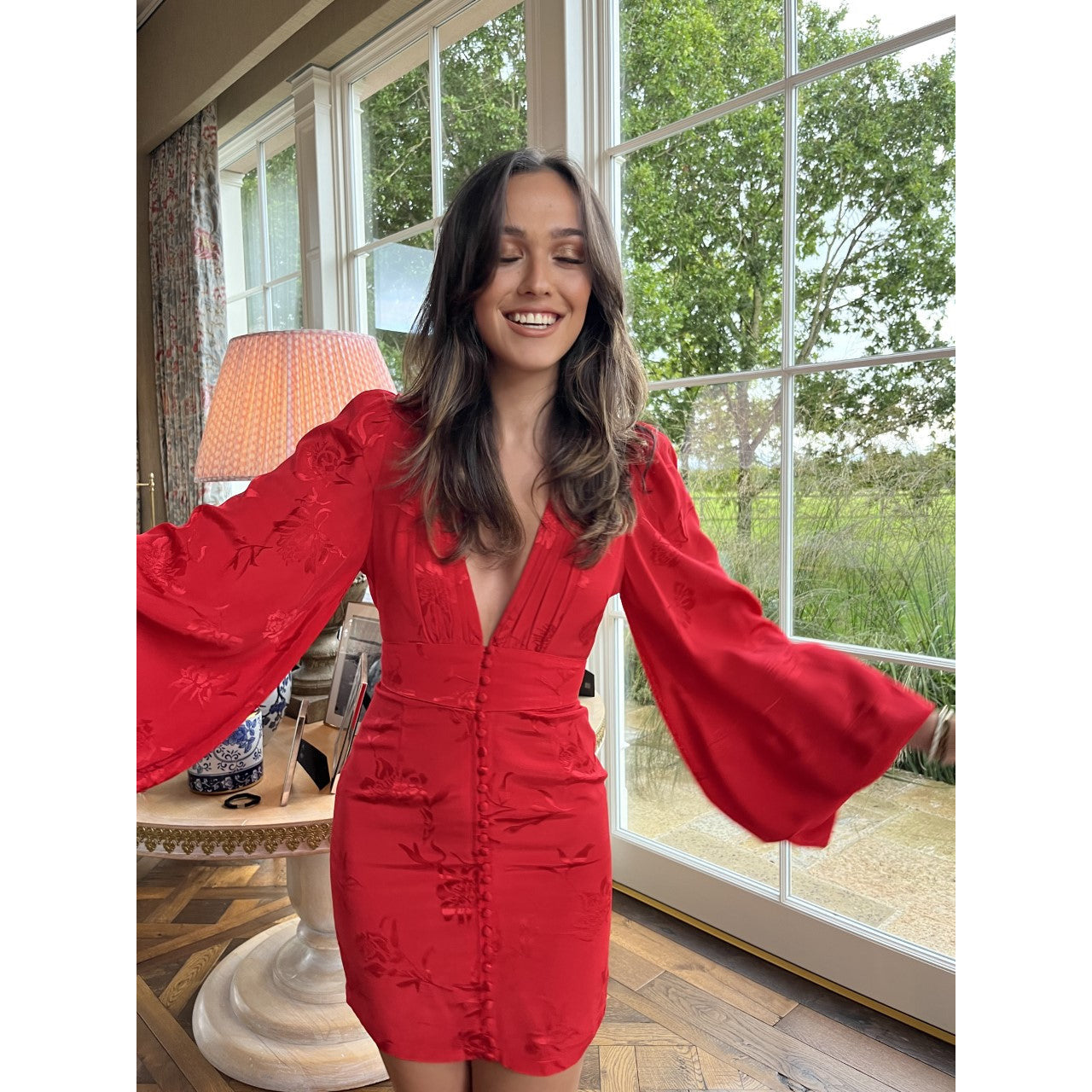 Rat & Boa Isabella Red Dress