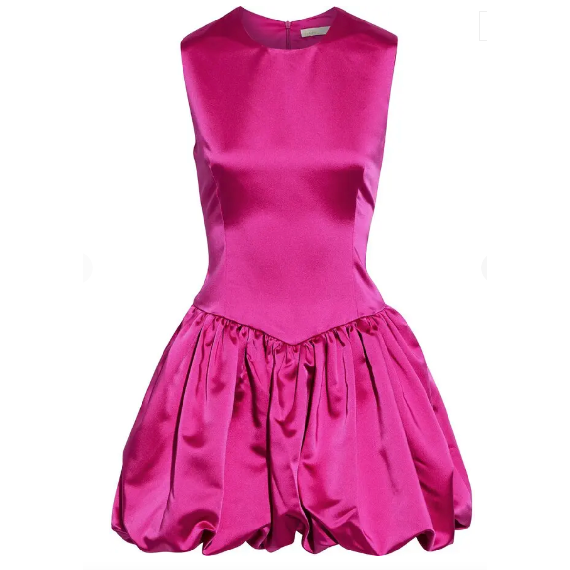 Maje Satin Mini Dress Pink